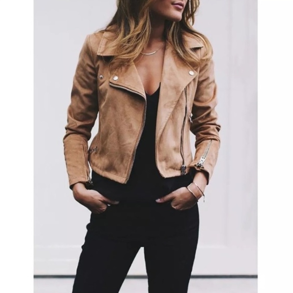 Stylish Lightweight Zip-Jacket (Tan)